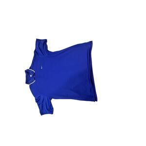 🎾 NIKE COURT Dry Fit Mesh Performance Polo - Royal Blue - Men's XL